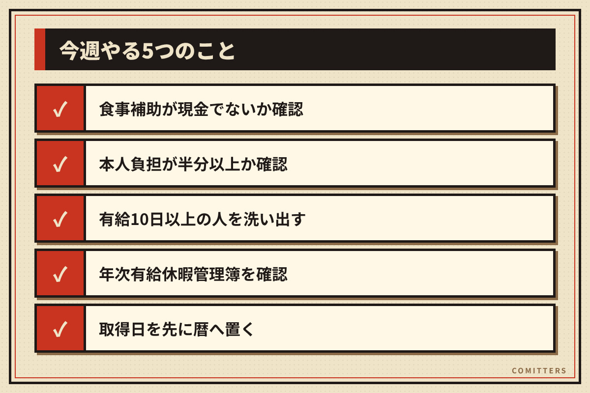 図解:今週やる5つのこと